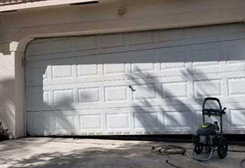 Low Clearance Garage Door, Walnut